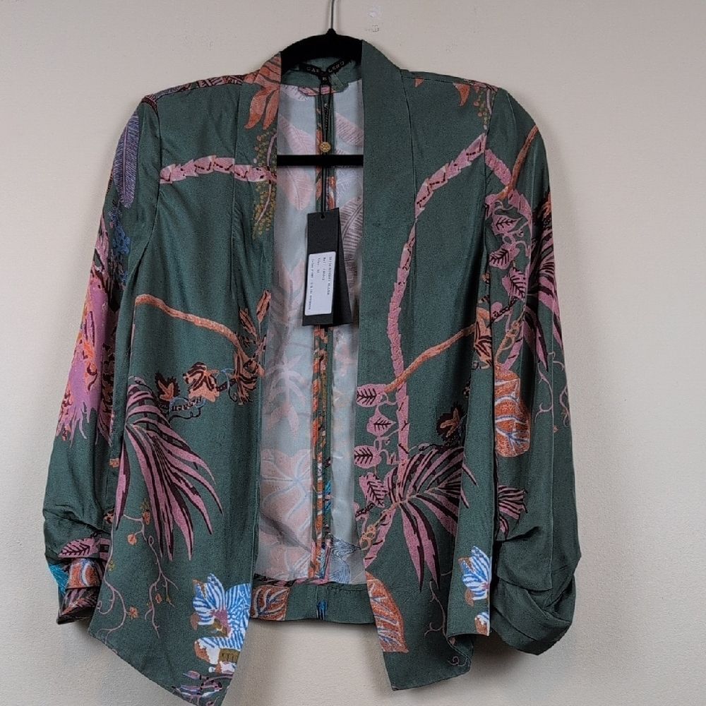 Caballero Kinsley Blazer Italian Afternoon Print Size XS